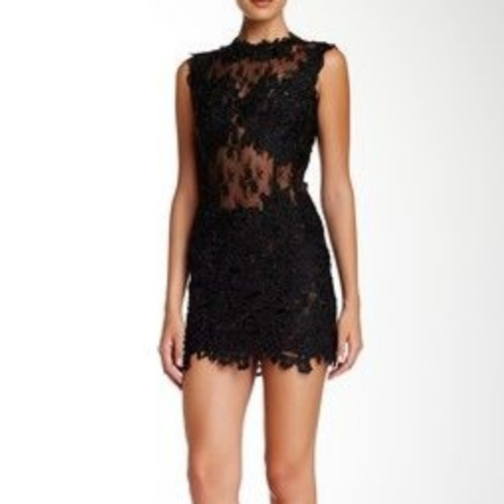 Issue New York Black Lace Mini Dress